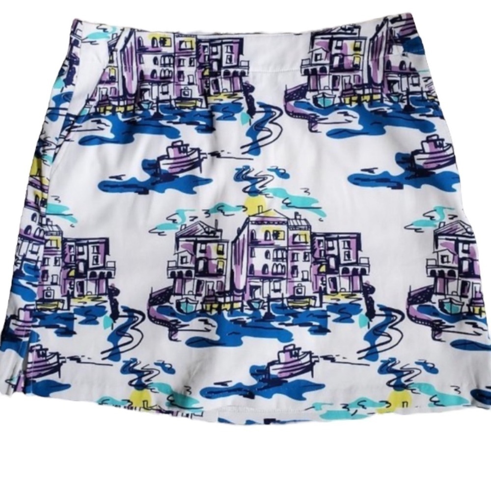 LADY HAGEN Golf / Tennis Skorts in City/Village Art Print Size 2 - Picture 3 of 6